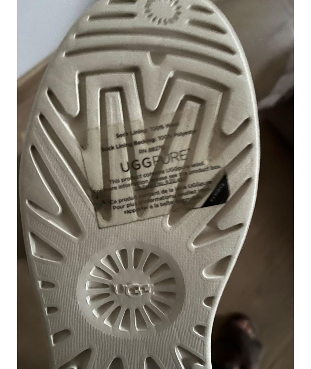 UGG AUSTRALIA Коричневые замшевые полусапоги, фото 5