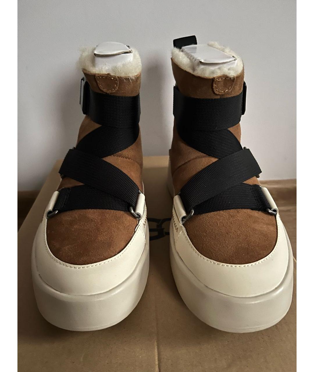 UGG AUSTRALIA Коричневые замшевые полусапоги, фото 2