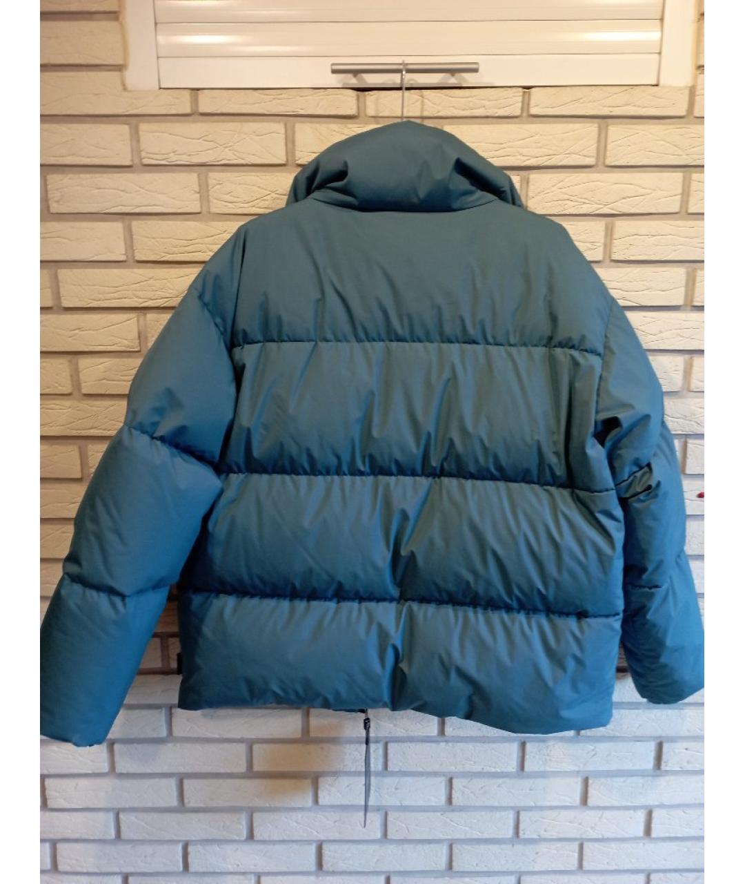 HERNO Синий полиэстеровый пуховик, фото 2