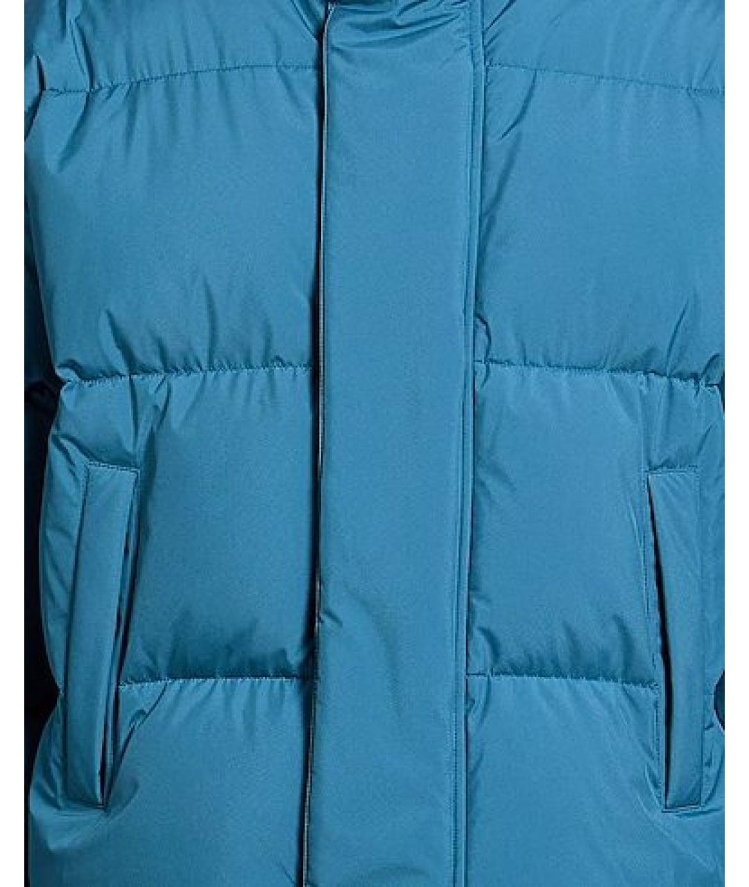 HERNO Синий полиэстеровый пуховик, фото 4