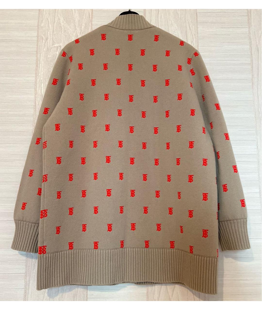 BURBERRY Бежевый кашемировый кардиган, фото 4