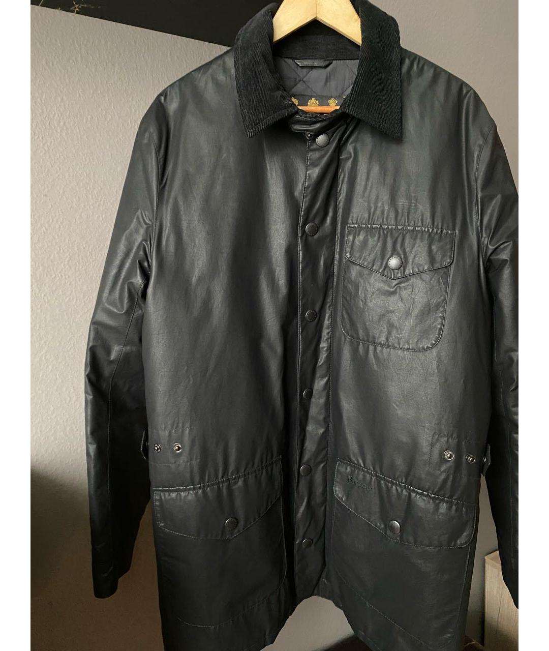 BARBOUR Черная хлопковая куртка, фото 6