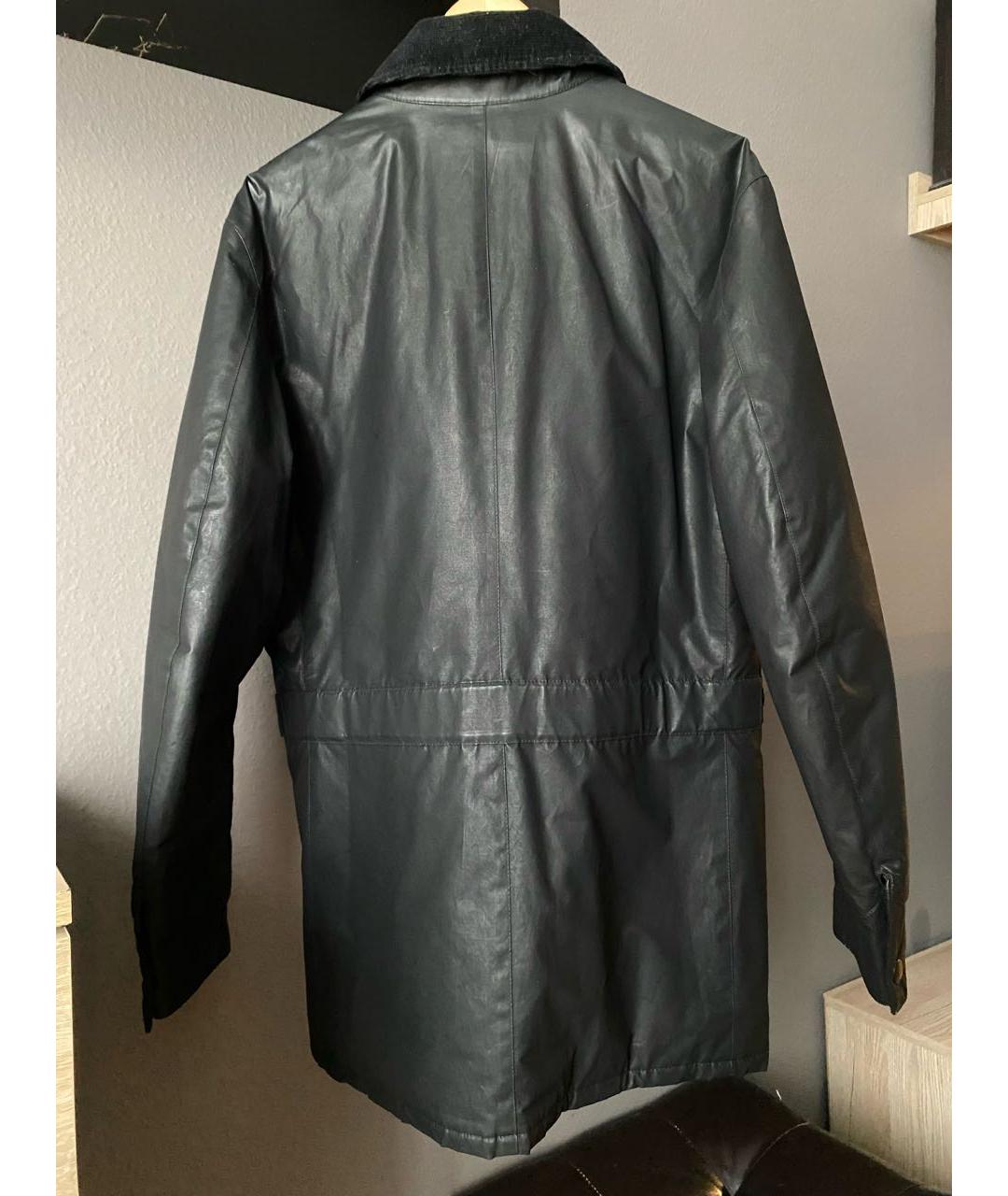 BARBOUR Черная хлопковая куртка, фото 2