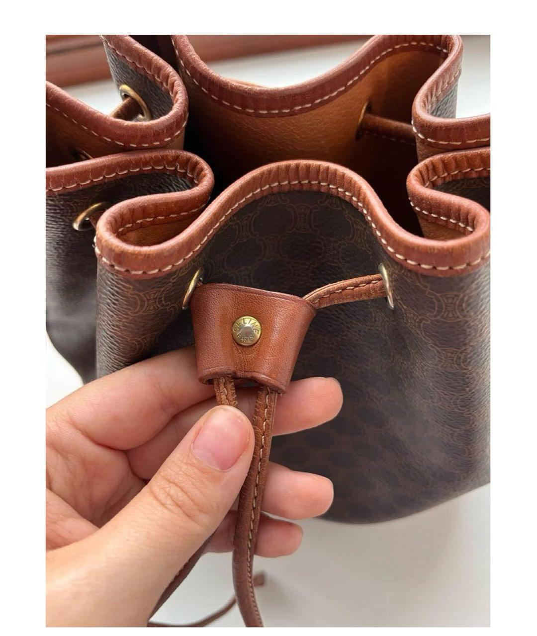 CELINE Коричневая сумка тоут, фото 3