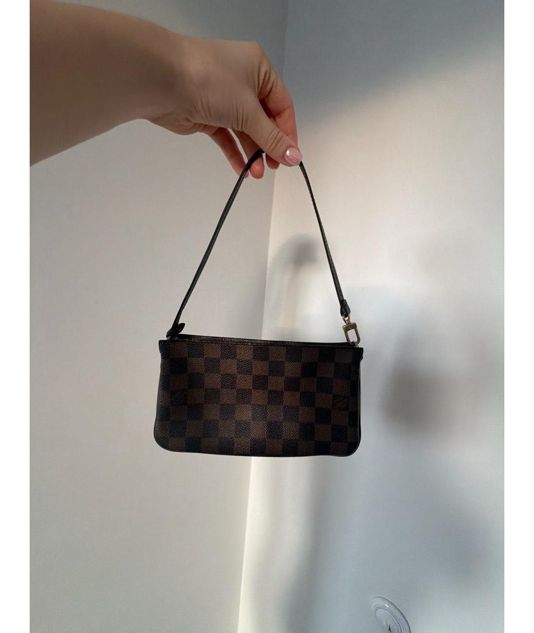 LOUIS VUITTON Коричневая сумка с короткими ручками, фото 2