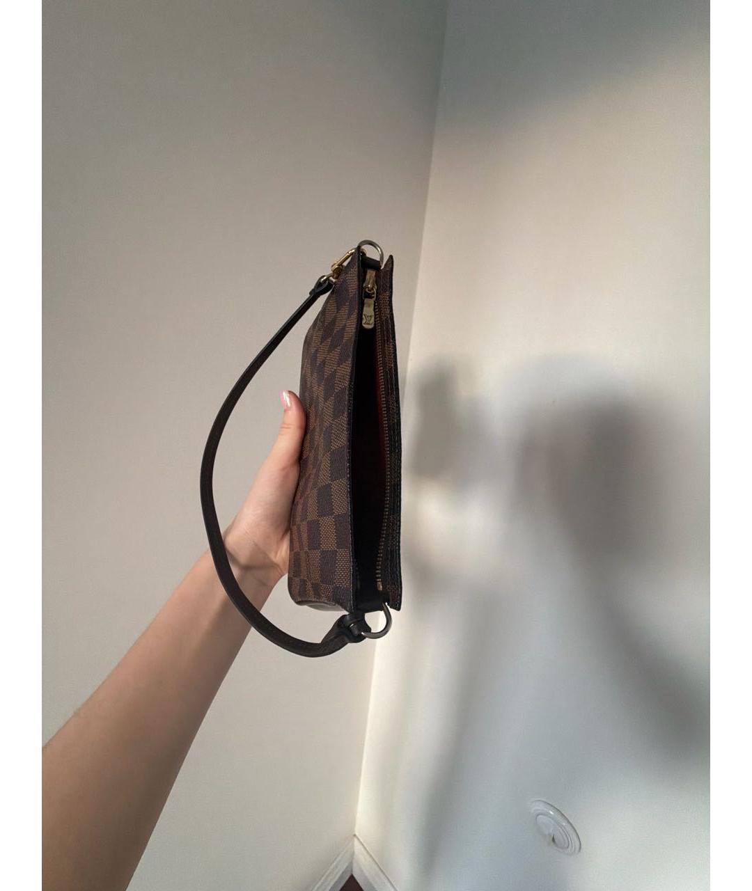 LOUIS VUITTON Коричневая сумка с короткими ручками, фото 3