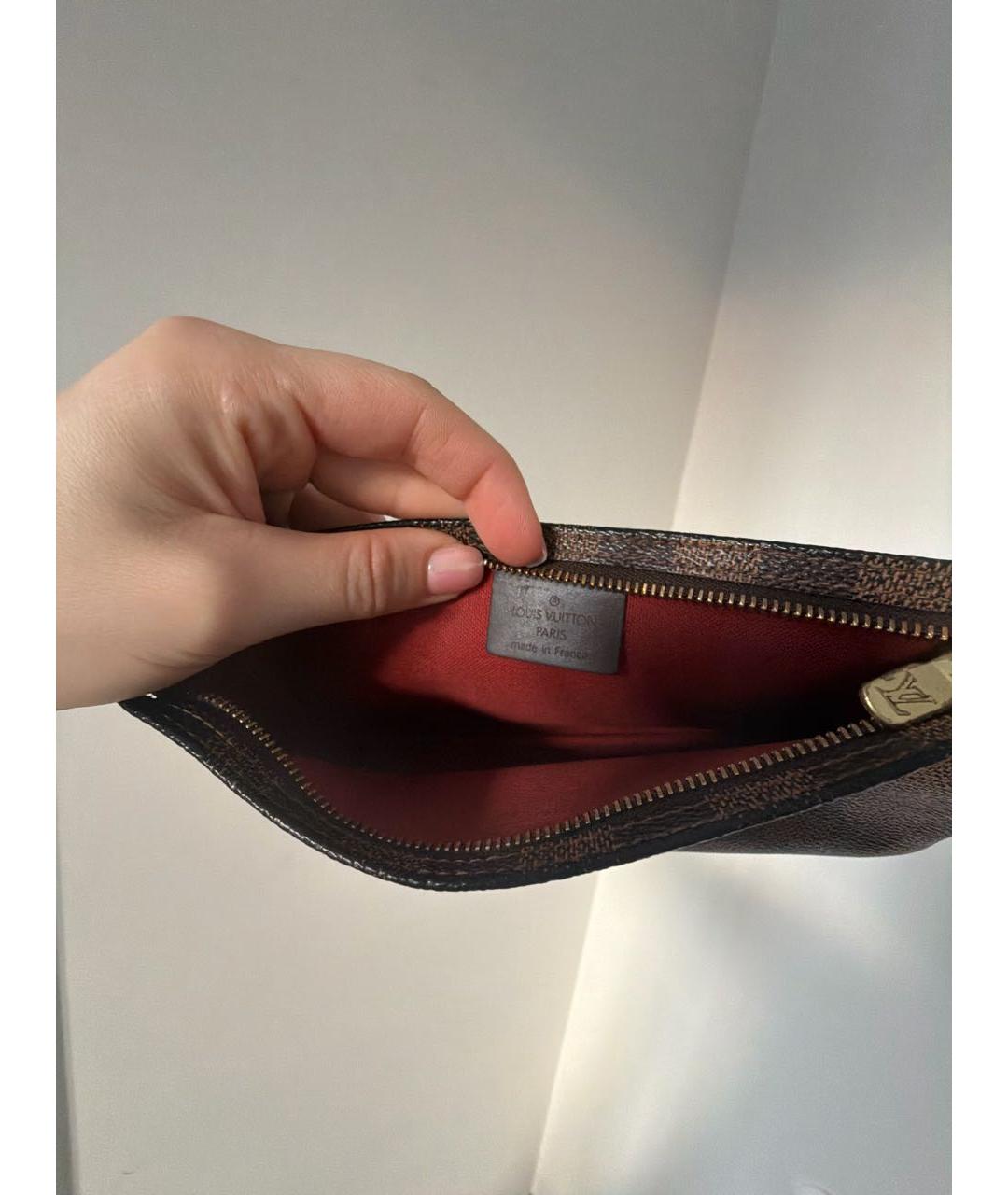 LOUIS VUITTON Коричневая сумка с короткими ручками, фото 4