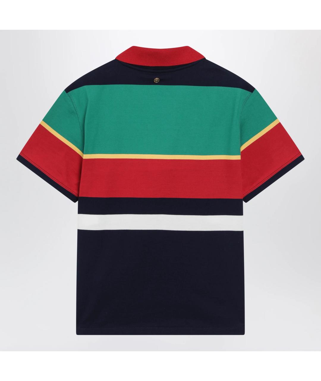 VERSACE Мульти хлопковое поло с коротким рукавом, фото 2