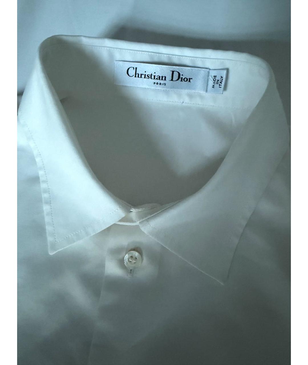 CHRISTIAN DIOR Белая хлопковая рубашка, фото 3