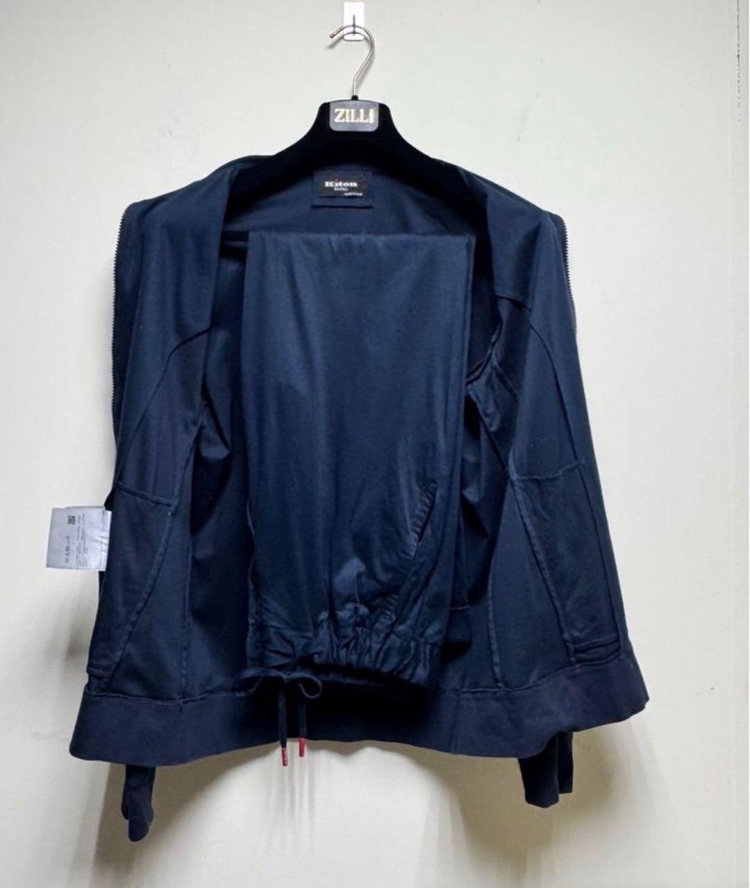 KITON Синий хлопковый спортивный костюм, фото 2