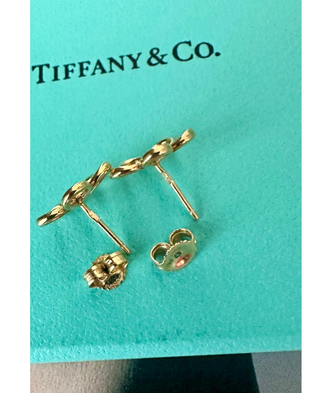 TIFFANY&CO Золотые серьги из желтого золота, фото 4
