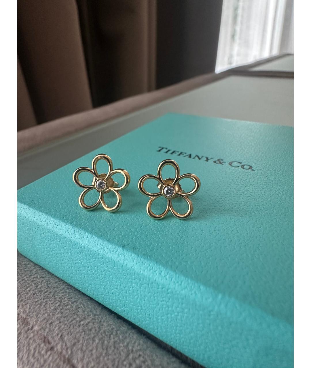 TIFFANY&CO Золотые серьги из желтого золота, фото 5