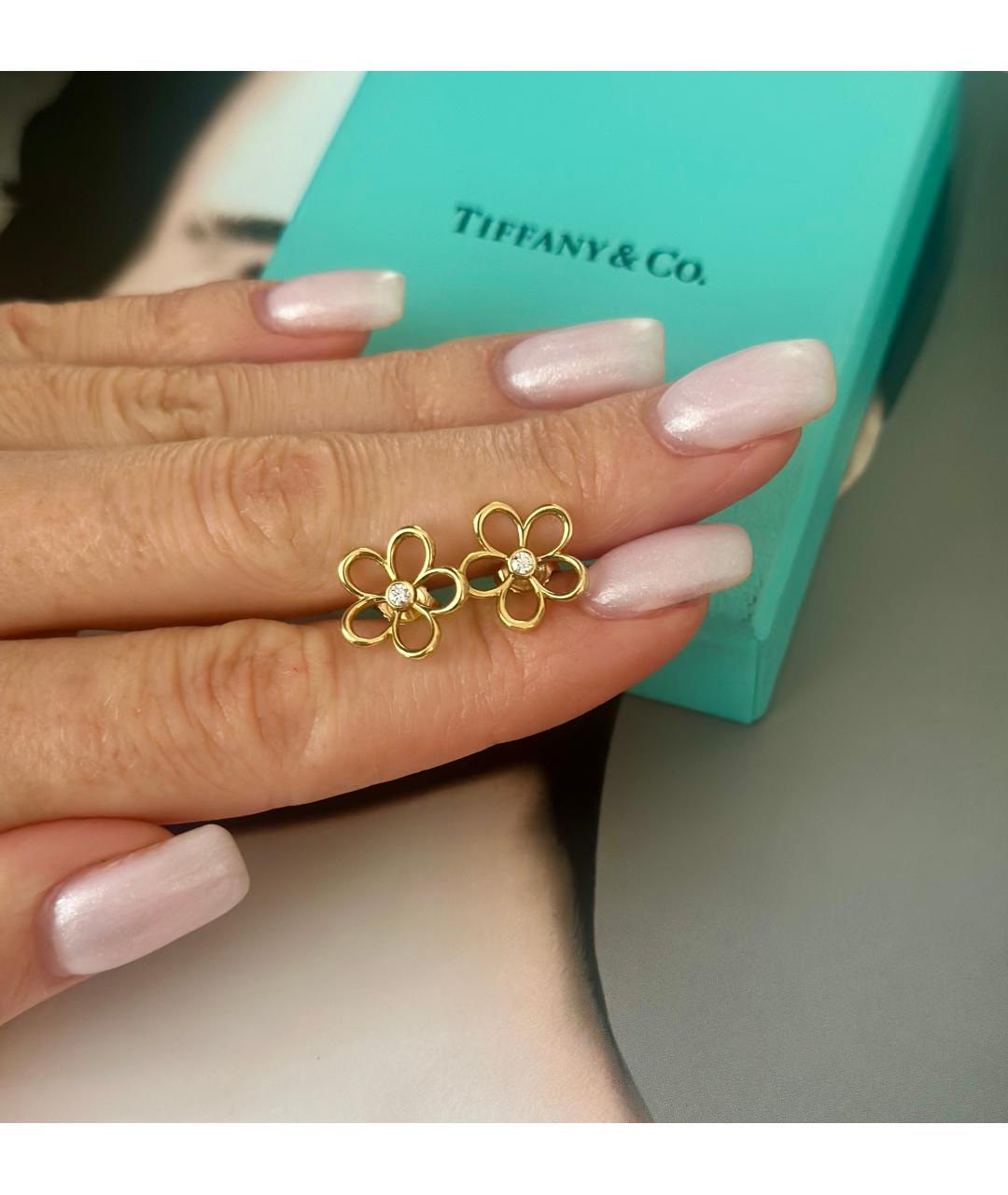 TIFFANY&CO Золотые серьги из желтого золота, фото 3