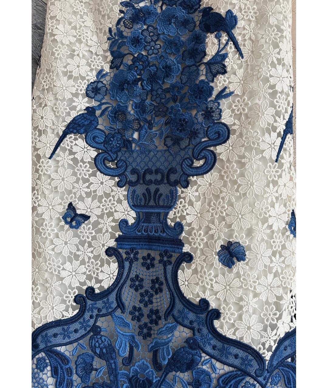 VALENTINO Белая вискозная юбка миди, фото 3