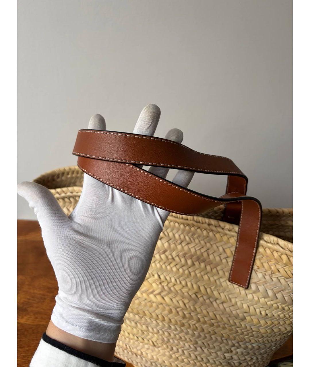 LOEWE Бежевая пелетеная сумка через плечо, фото 6