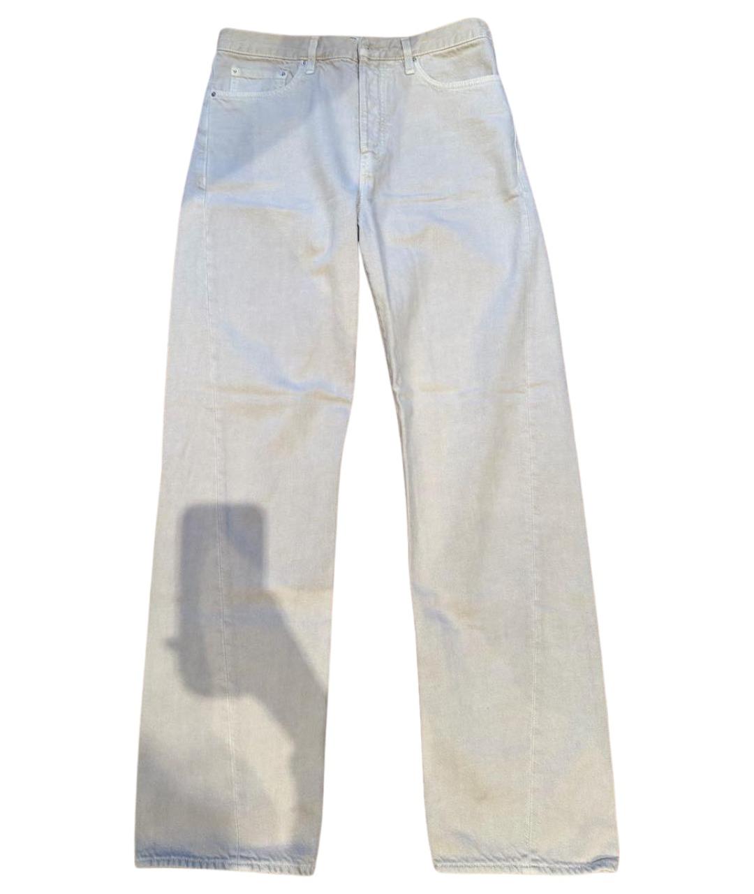 TOTEME Бежевые хлопковые прямые джинсы, фото 1