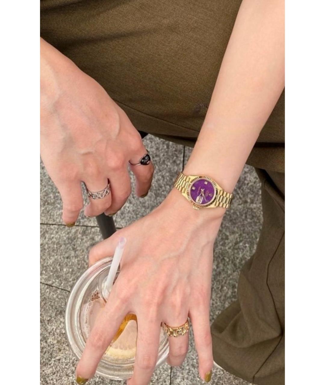 ROLEX Золотые часы из желтого золота, фото 2