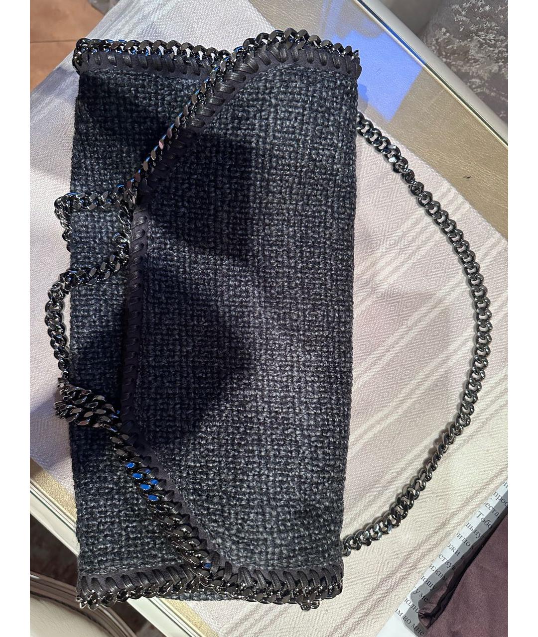 STELLA MCCARTNEY Антрацитовая сумка через плечо, фото 9