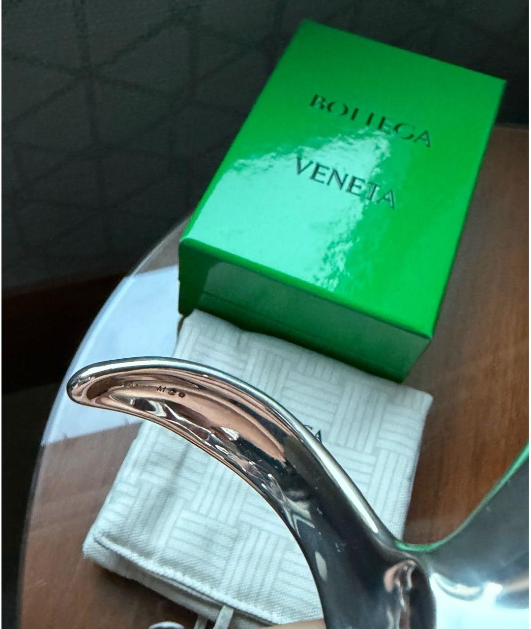 BOTTEGA VENETA Серебрянный серебряный браслет, фото 7