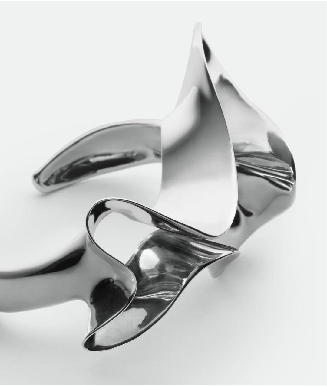 BOTTEGA VENETA Серебрянный серебряный браслет, фото 2