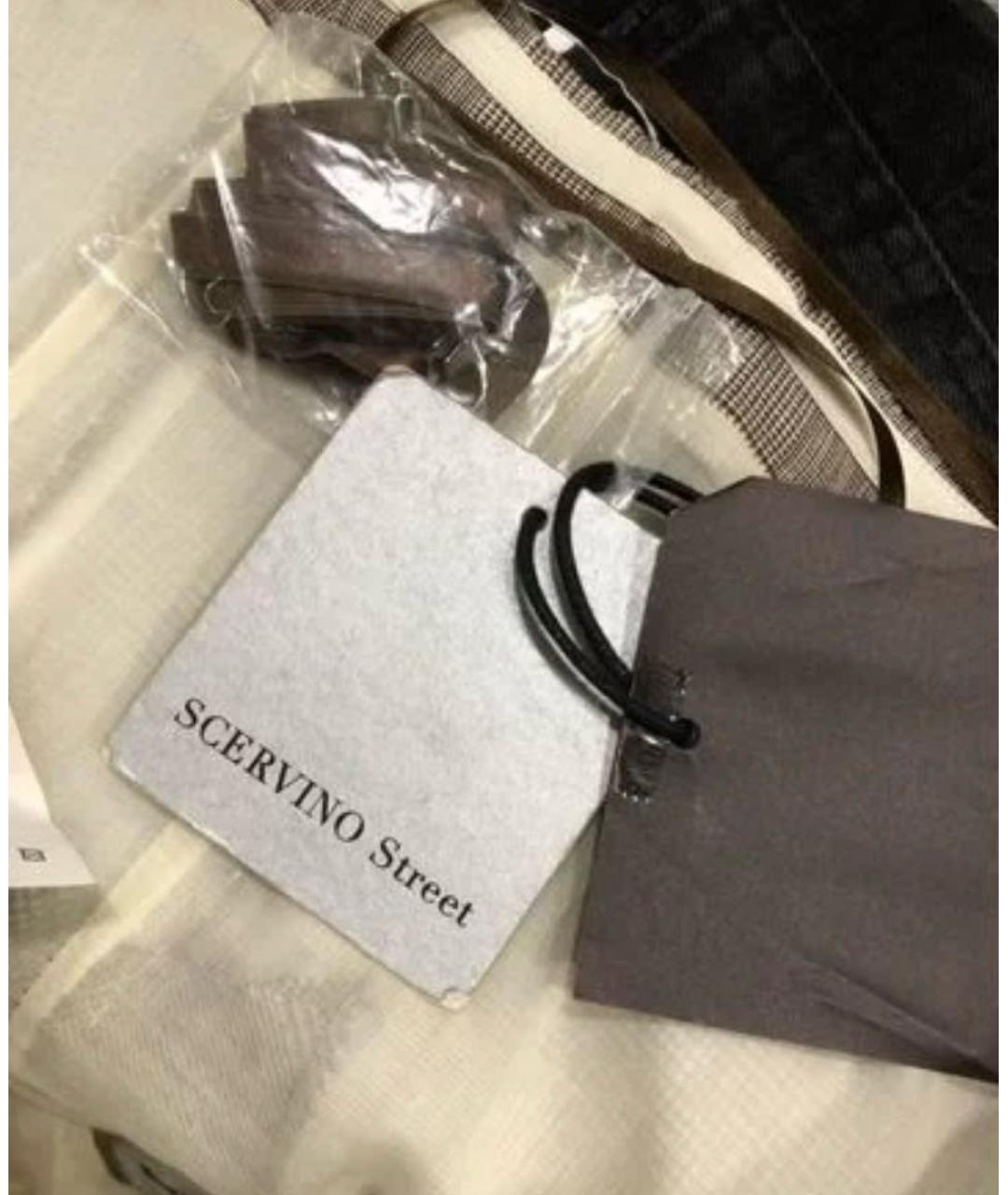 ERMANNO SCERVINO Бежевое льняное коктейльное платье, фото 4