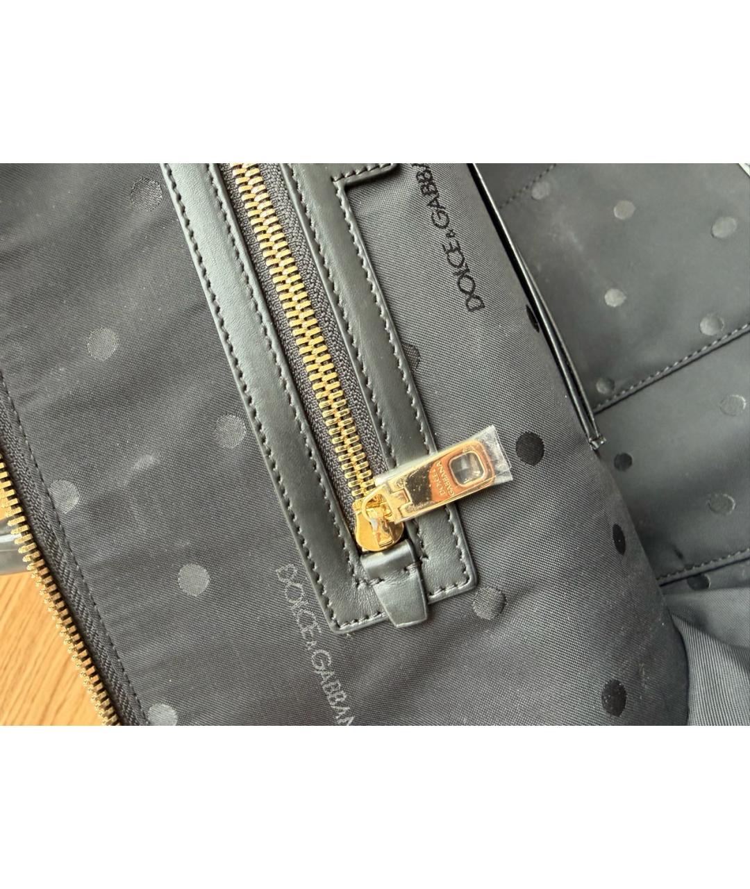 DOLCE&GABBANA Черная кожаная папка для документов, фото 6