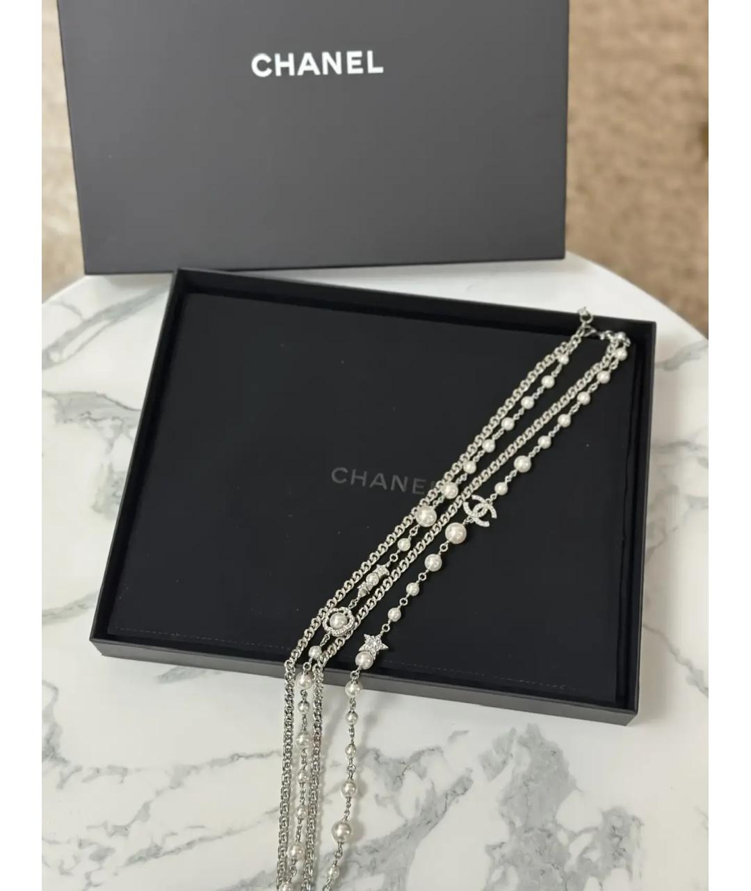 CHANEL Серебряное колье, фото 6