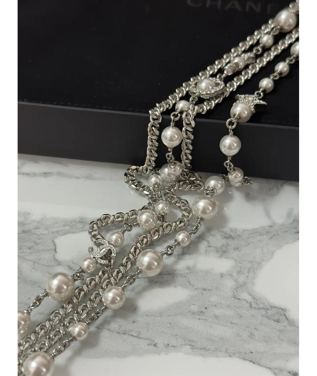 CHANEL Серебряное колье, фото 5