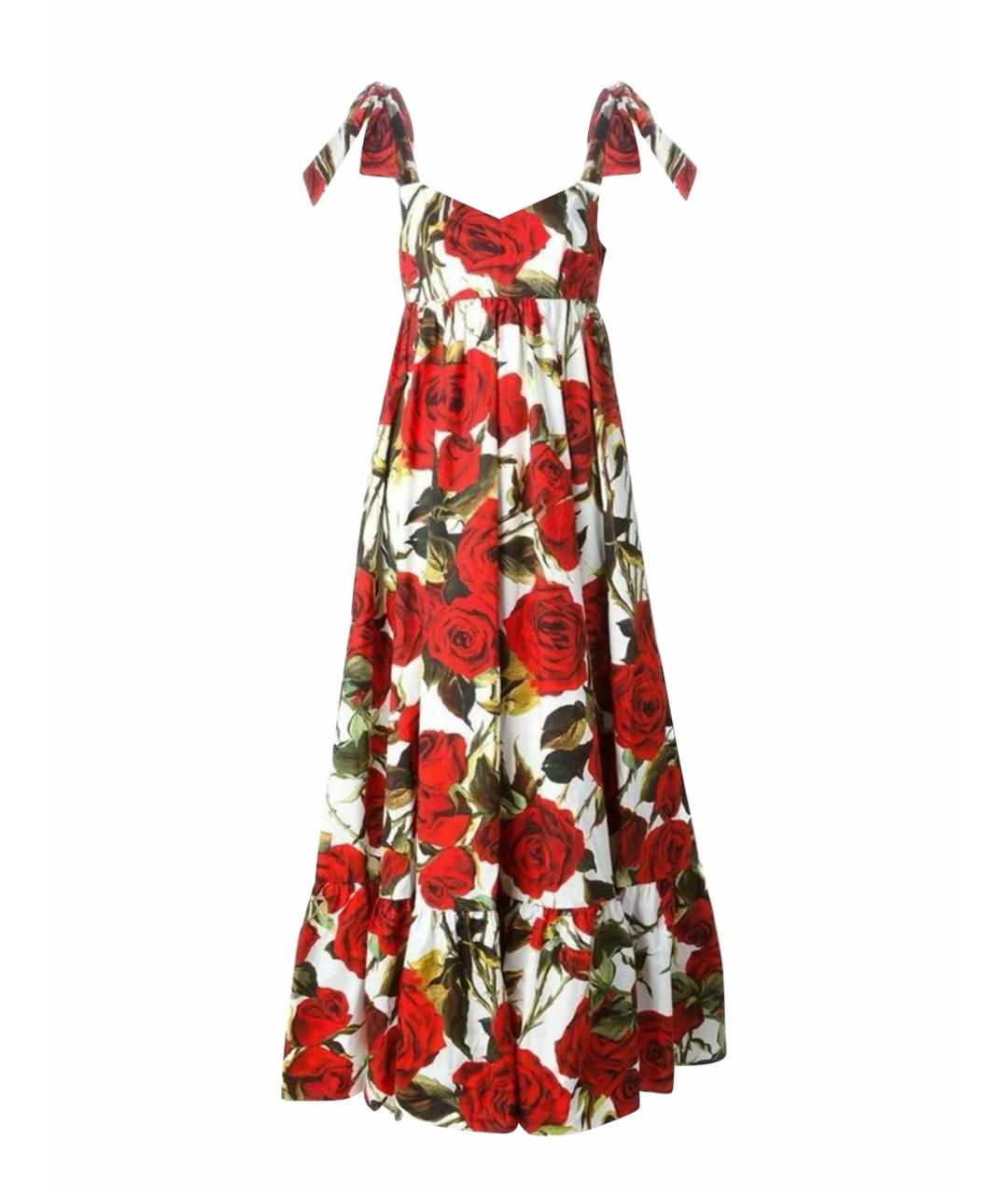 DOLCE&GABBANA BEAUTY Красный хлопковый сарафан, фото 1