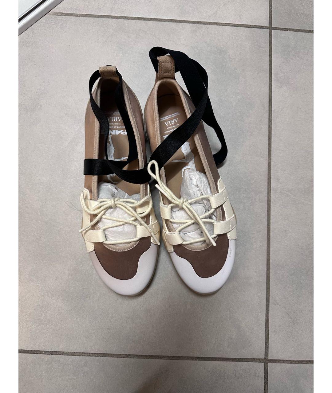 PANE Бежевые текстильные кеды, фото 2