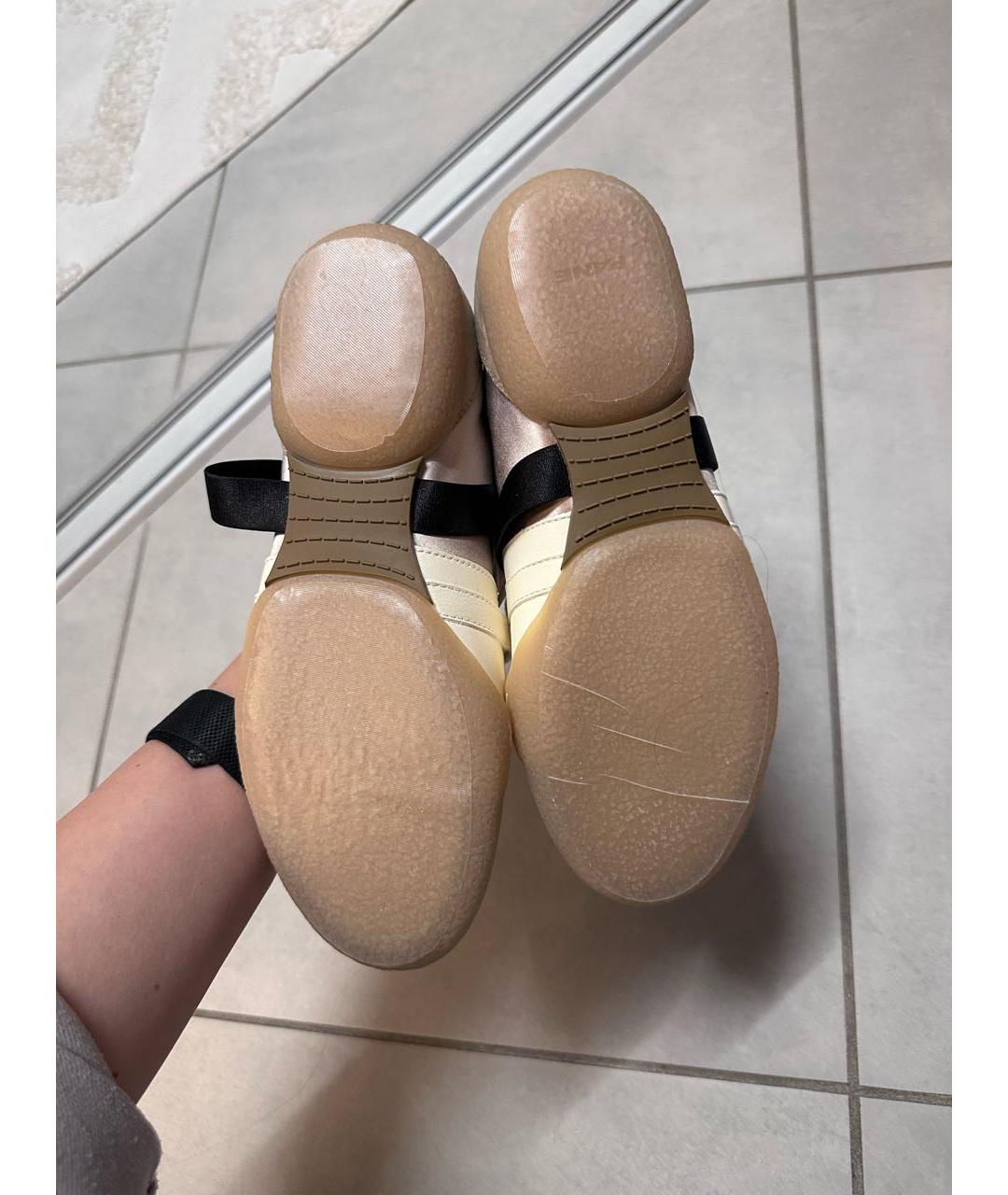 PANE Бежевые текстильные кеды, фото 3