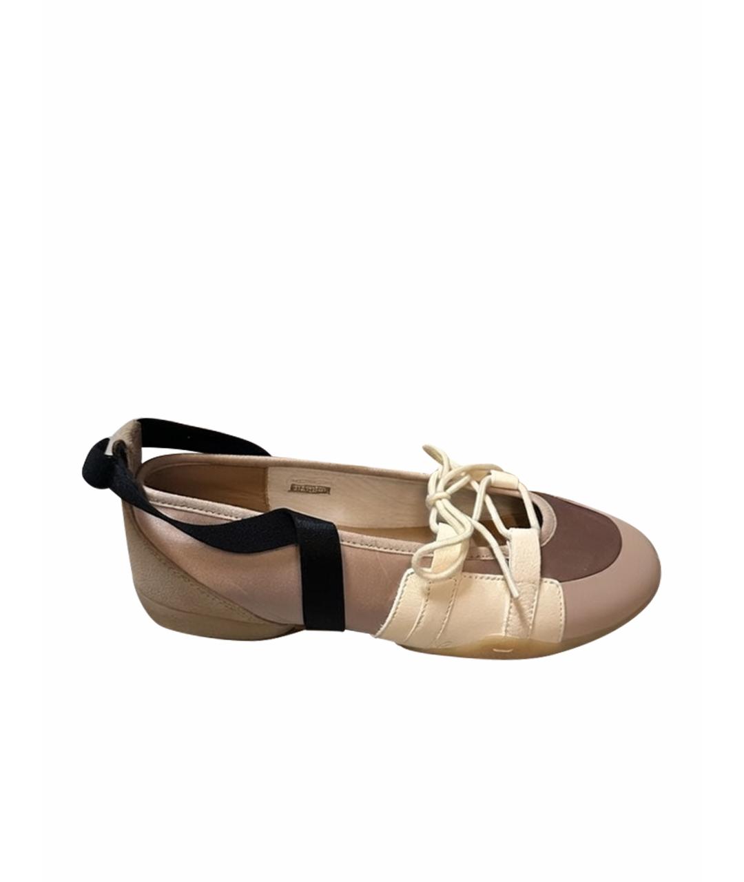 PANE Бежевые текстильные кеды, фото 1