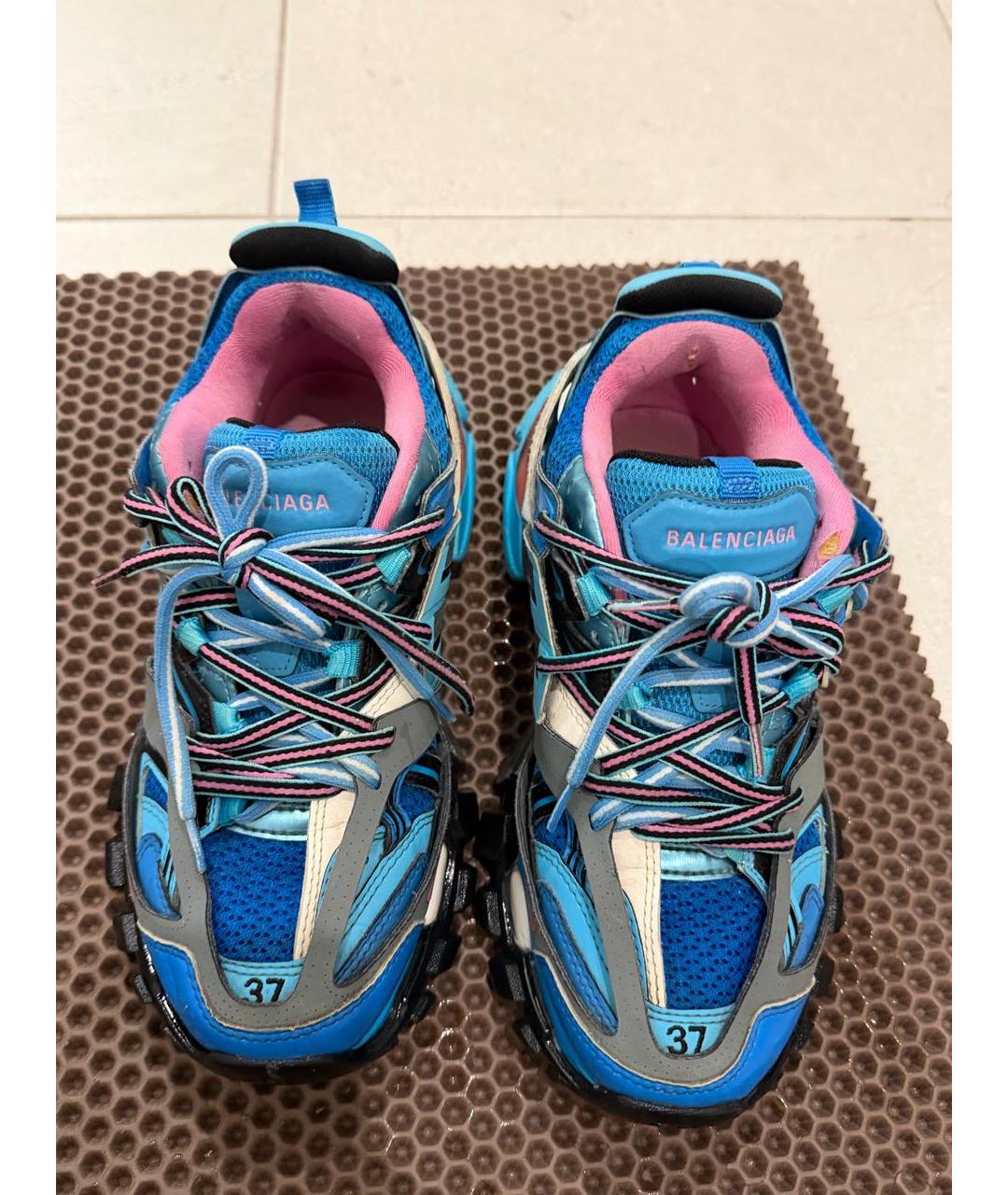 BALENCIAGA Синие текстильные кроссовки, фото 2