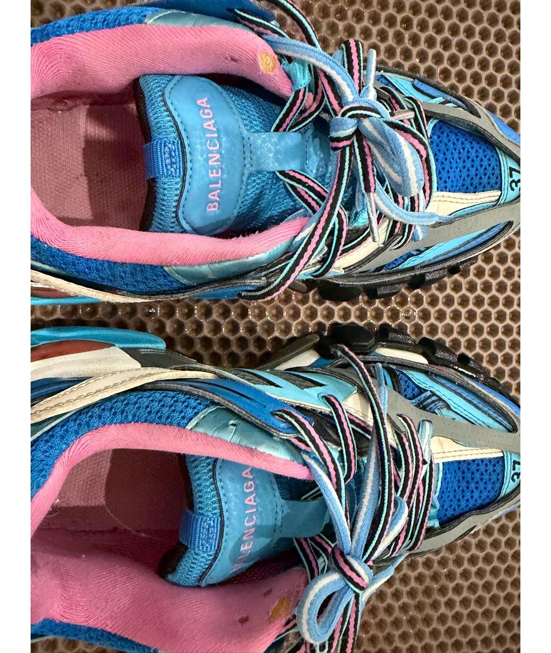 BALENCIAGA Синие текстильные кроссовки, фото 3