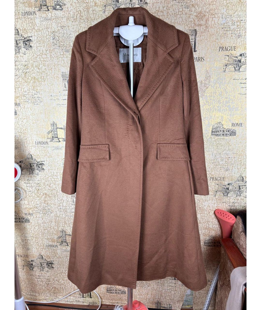 MAX MARA Бежевое кашемировое пальто, фото 8