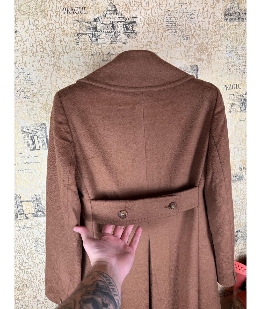 MAX MARA Бежевое кашемировое пальто, фото 5