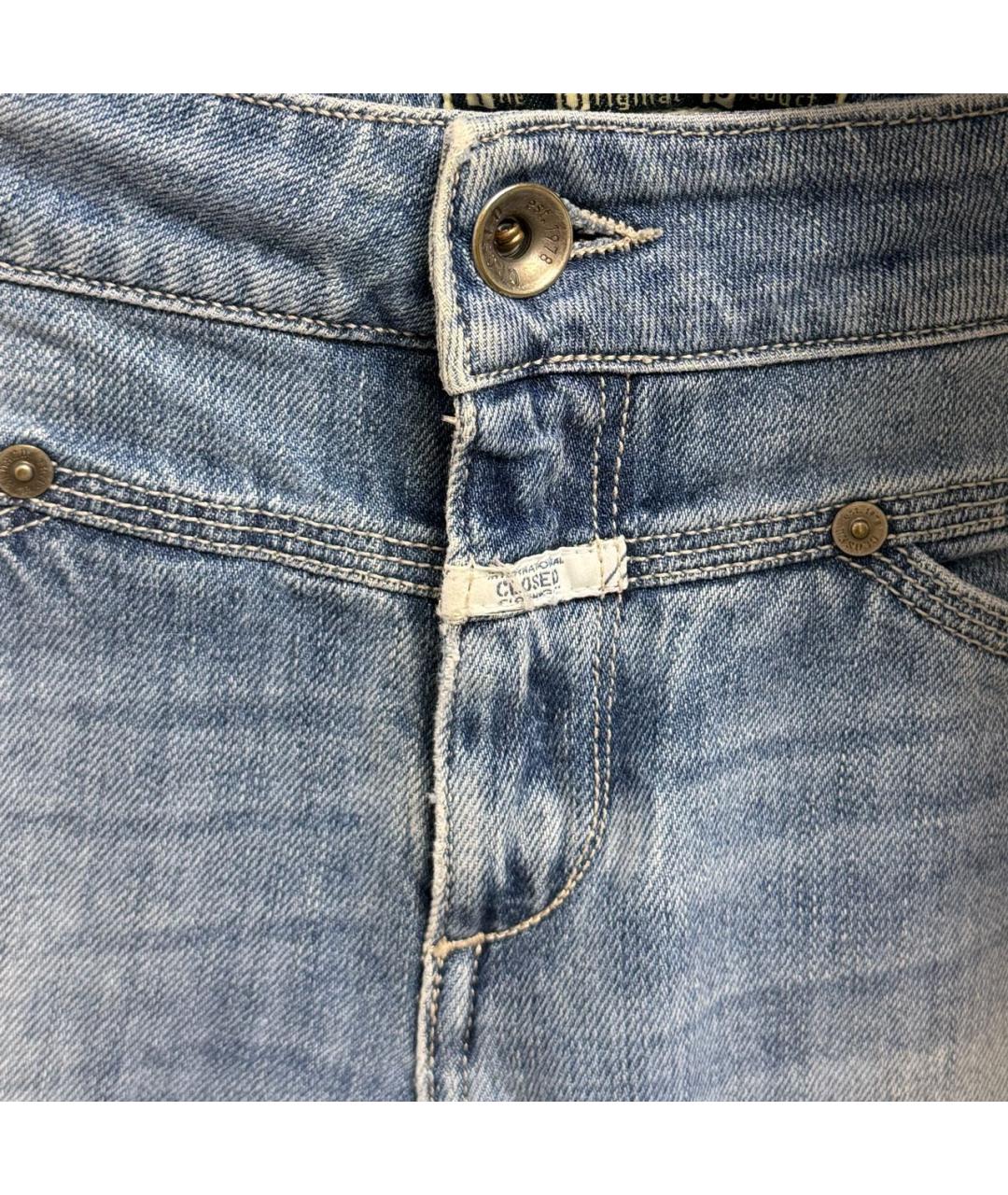 CLOSED Голубые хлопковые джинсы слим, фото 4