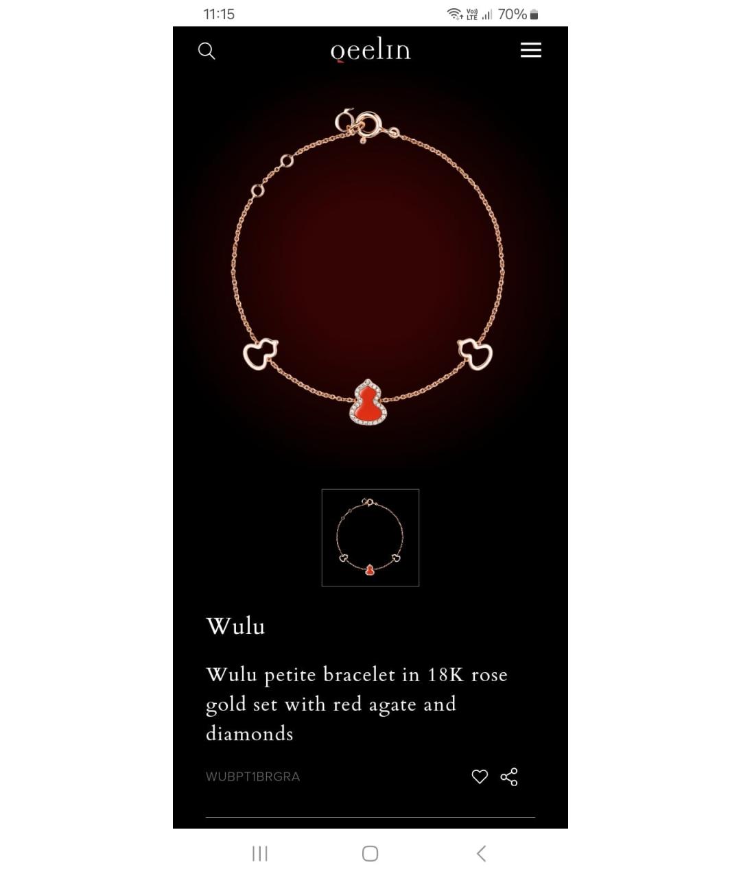 DOLCE&GABBANA Красный браслет из розового золота, фото 8