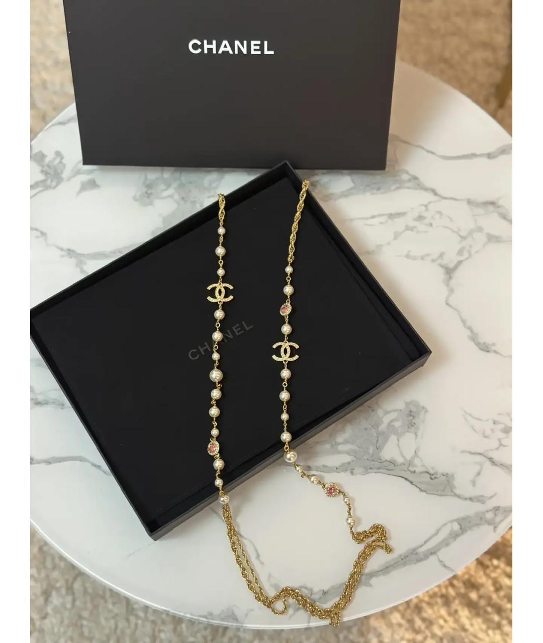 CHANEL Золотое колье, фото 7