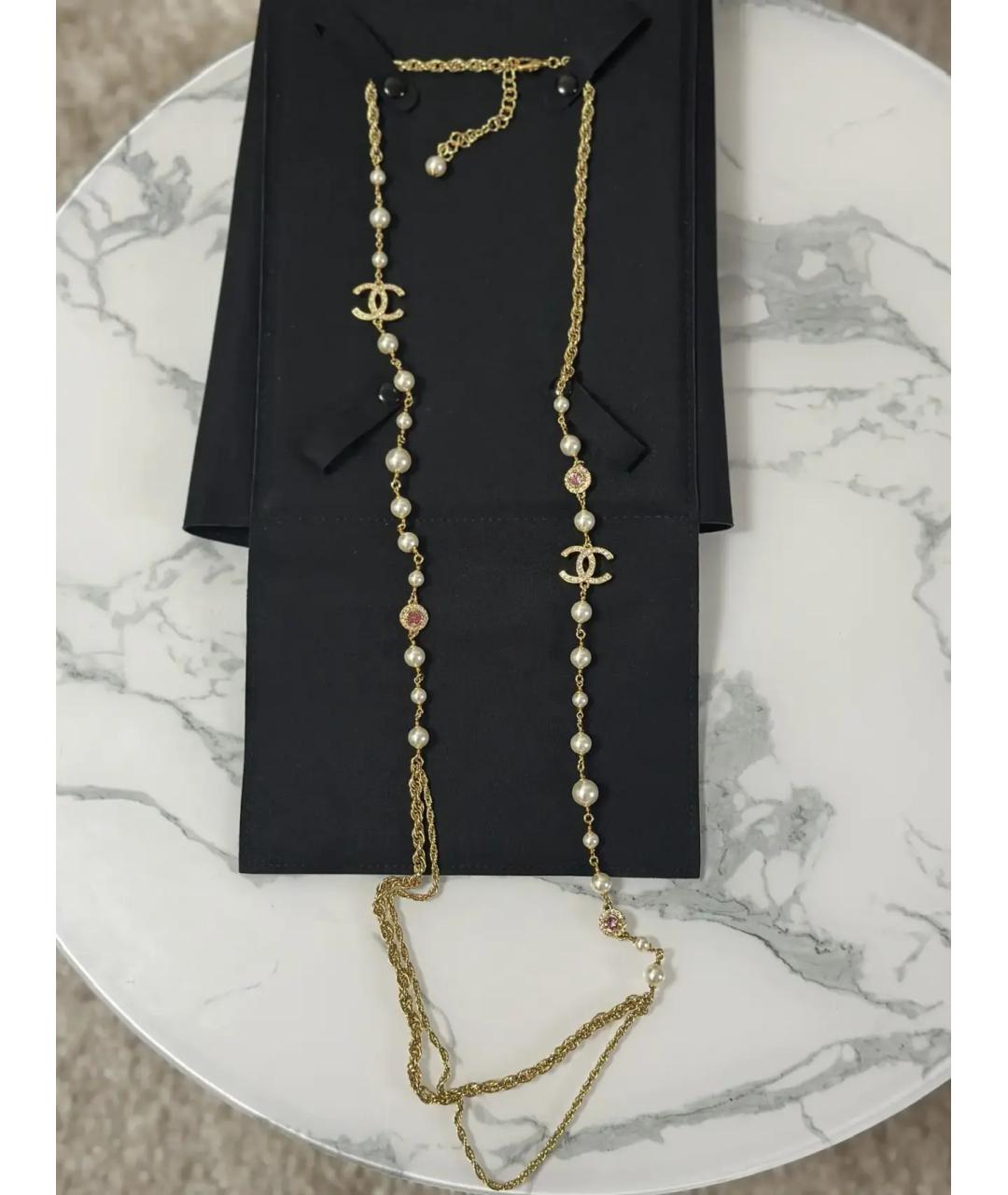 CHANEL Золотое колье, фото 2