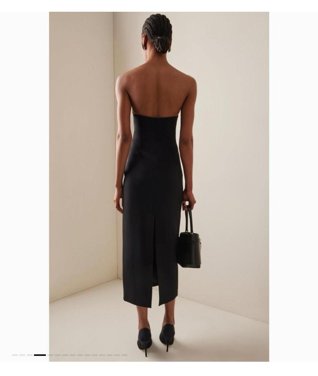 DAVID KOMA Черное креповое вечернее платье, фото 3