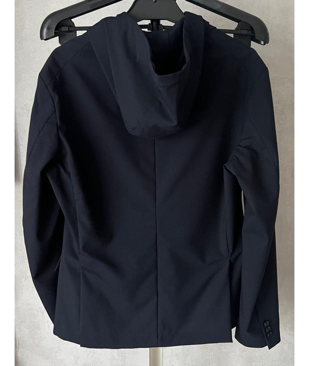 EMPORIO ARMANI Темно-синий шерстяной пиджак, фото 2