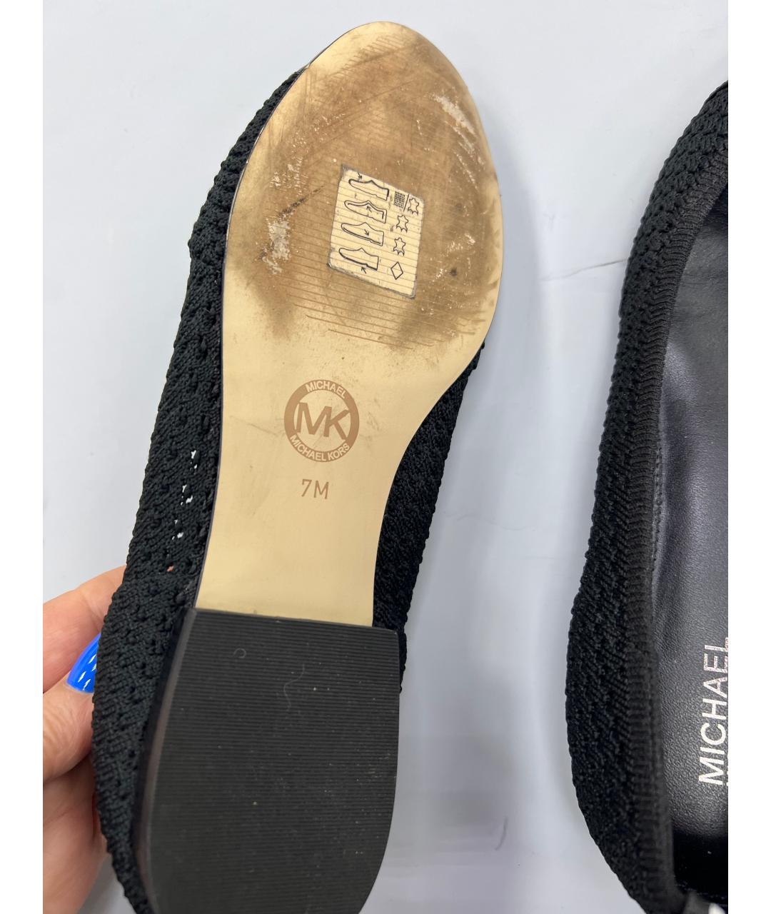 MICHAEL KORS Черные балетки, фото 9