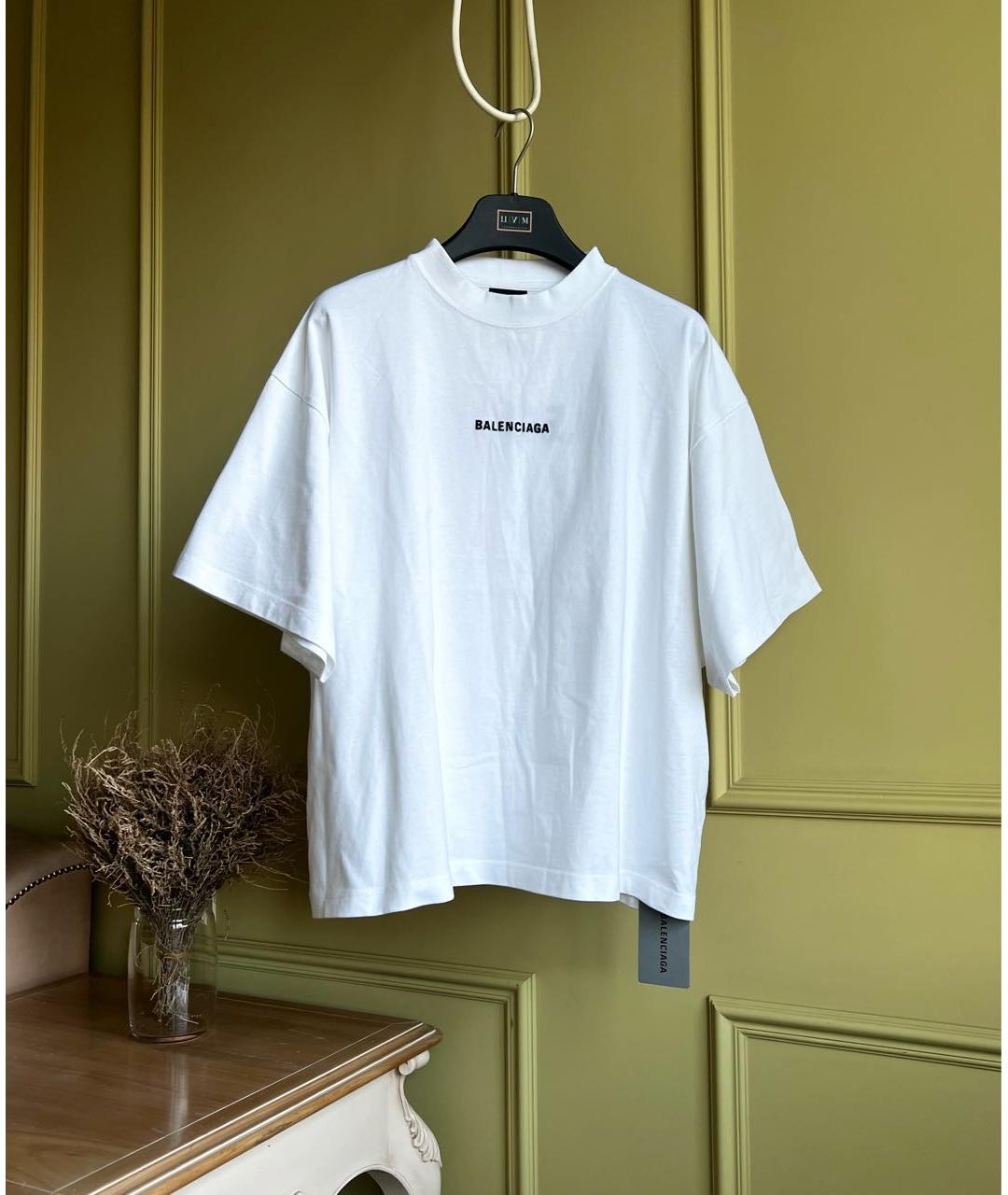 BALENCIAGA Белая футболка, фото 9