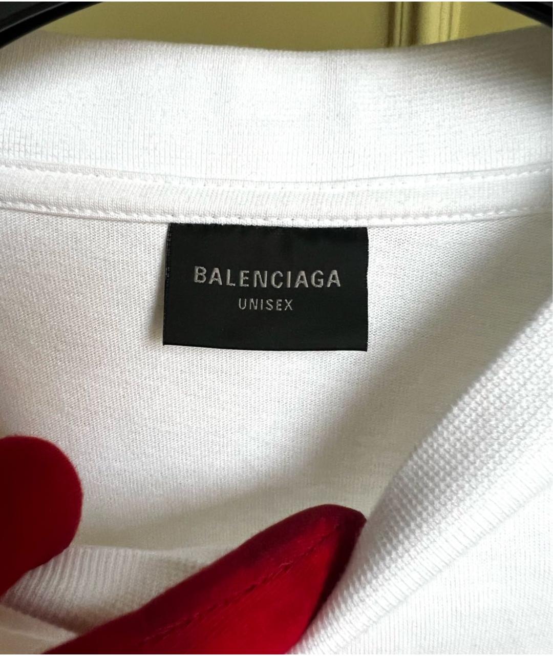BALENCIAGA Белая футболка, фото 7