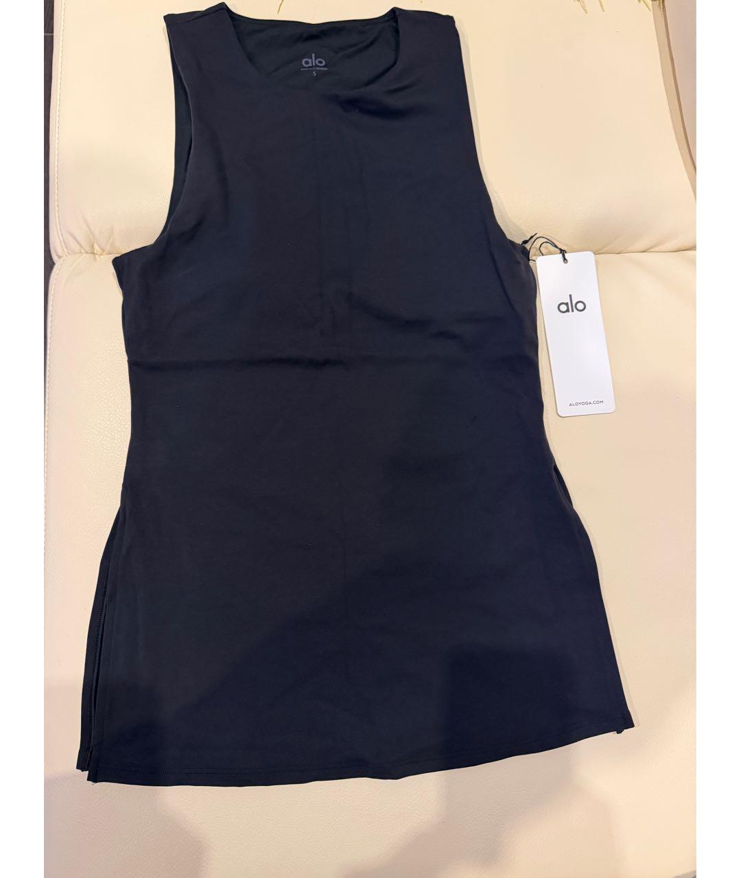 ALO YOGA Черная майка, фото 8
