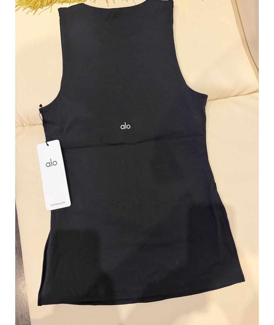 ALO YOGA Черная майка, фото 2