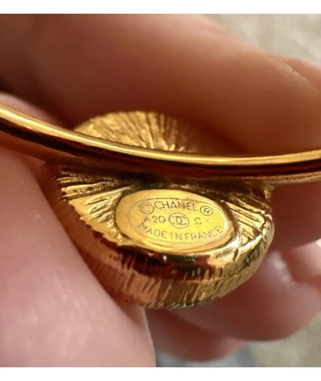 CHANEL Золотые серьги, фото 4