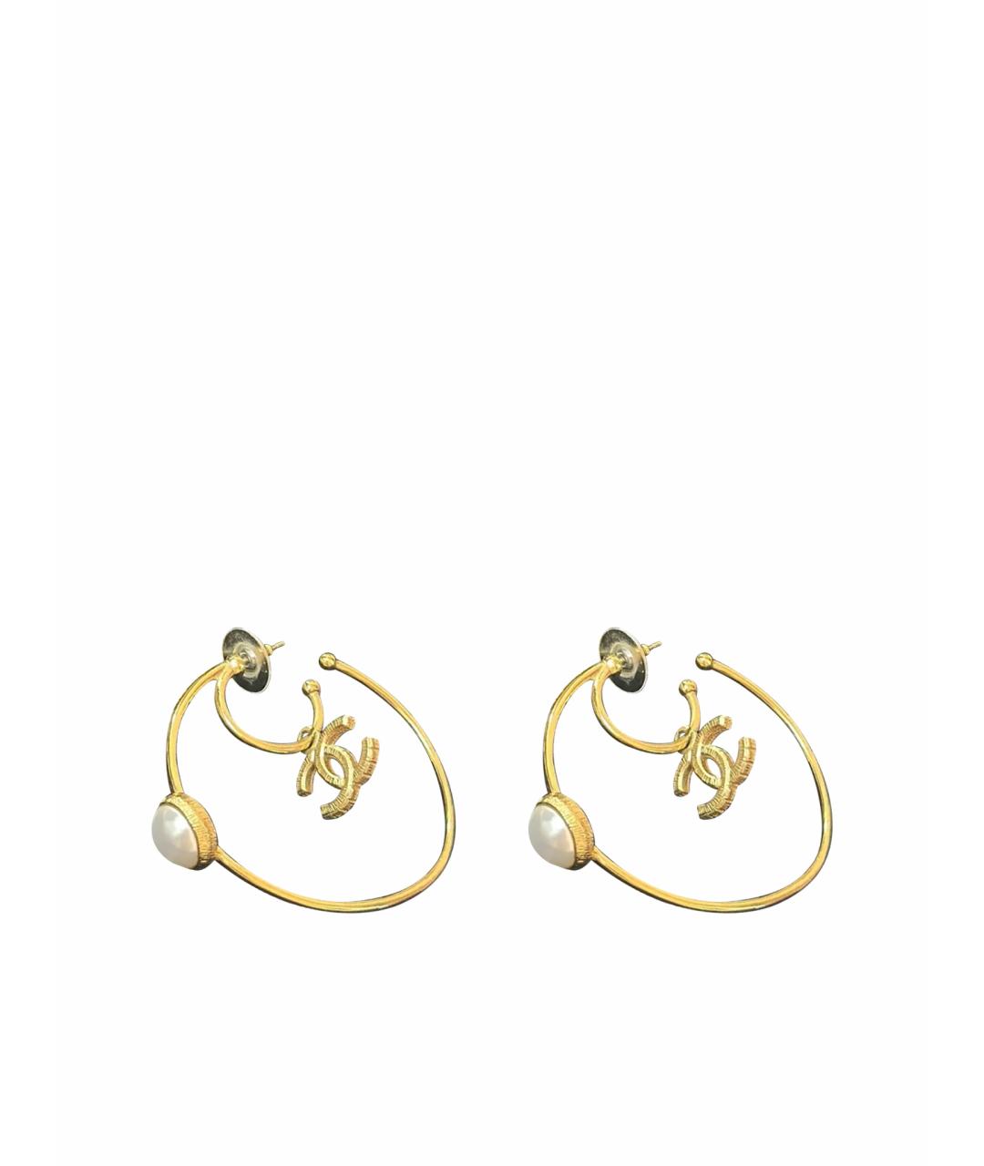 CHANEL Золотые серьги, фото 1