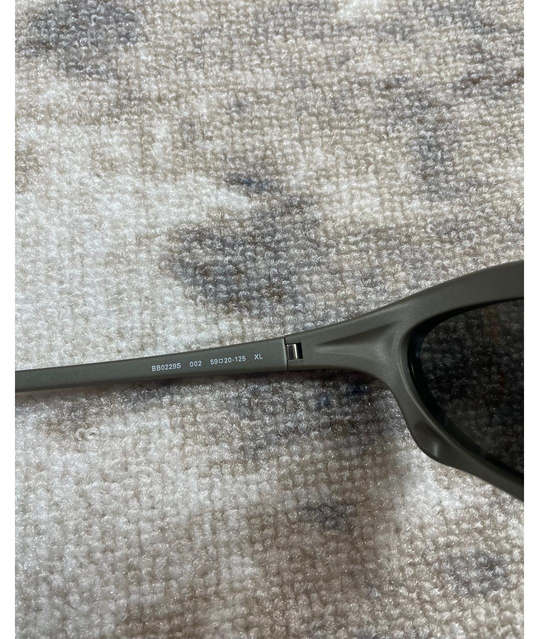 BALENCIAGA Серые пластиковые солнцезащитные очки, фото 3